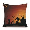 Halloween Linen Pillow Cover Printed Pillow Cover