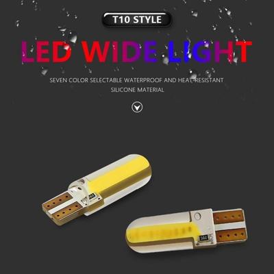 10pcs/set  Car Led Signal Light Wedge Parking Light  Super Bright  Silicone Shell  Parking Light Turn Side Lamps Car Accessories