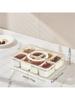 1 pc Split type tray with lid and handle, refrigerator compartment drain and preservation box, bento box