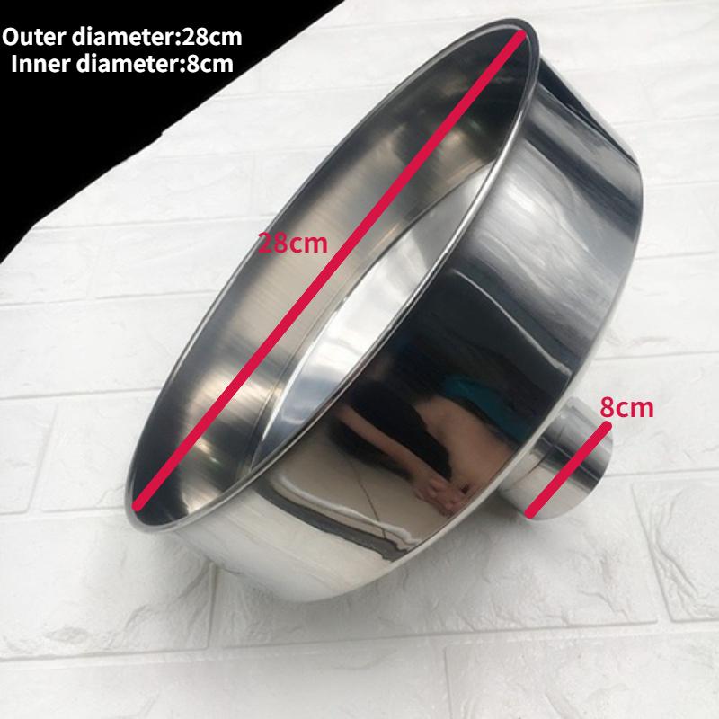 1PC Stainless steel funnel for large diameter hopper rectangular square kitchen funnels industrial wine liquid filling hoppers