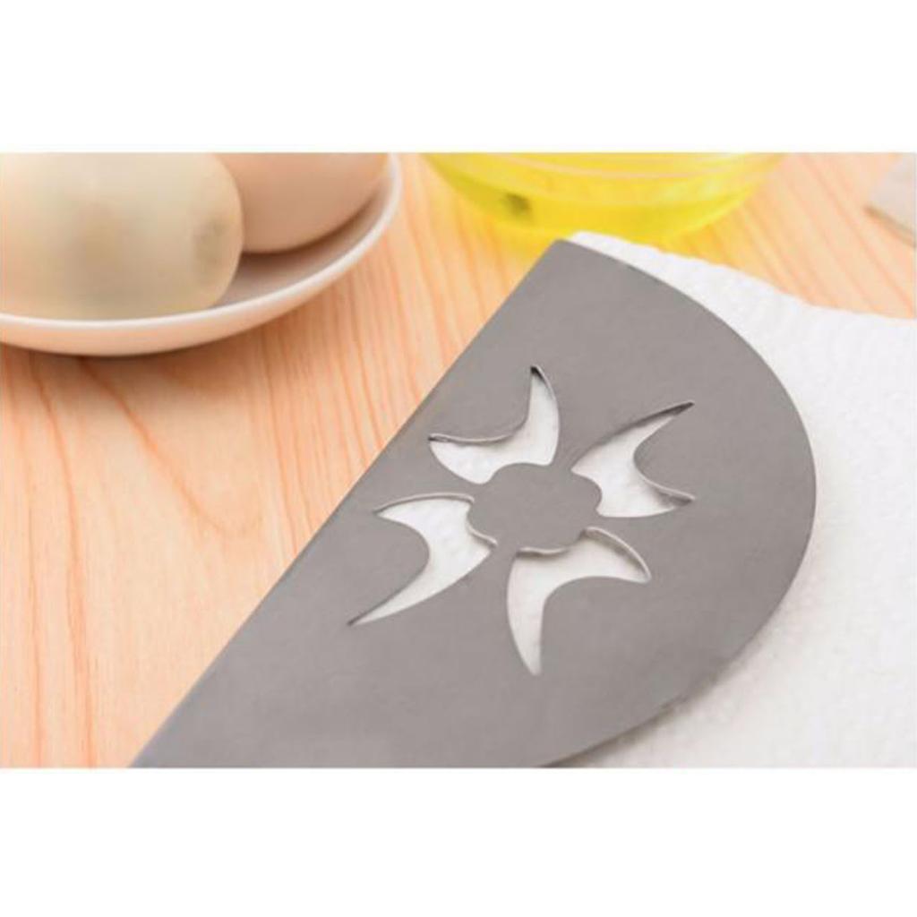 Fan Shaped Napkin Holder Stainless Steel Standing Napkin Rack Table Tissue Paper Dispenser for Home Hotel