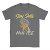 Stay Salts Melt ICE Funny Cat Umbrella Pure Cotton T Shirt For Mens Summer Classic TShirts ONeck Tees Oversize Hot Sale Tops