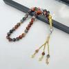 10mm 33pcs Glass Tassel Turkish Muslim Rosary Islamic Prayer Beads Bracelet for Women Jewelry Tasbih Tasbeeh Allah Mohammed