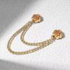 2Pcs Magnetic Clothing Clips with Chain Multi-Function Metal Clothes Magnet Pins Men Women Scarf Shirt Sleeve Pants Button Clip Accessories