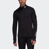 Adidas Own The Run 1/Zip Warm Sweatshirt Black Men Streetwear GC7910