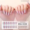 Onion Pink Gradient Explosive Semi-cured Manicure Stickers Pearlescent Purple Gel Nail Stickers
