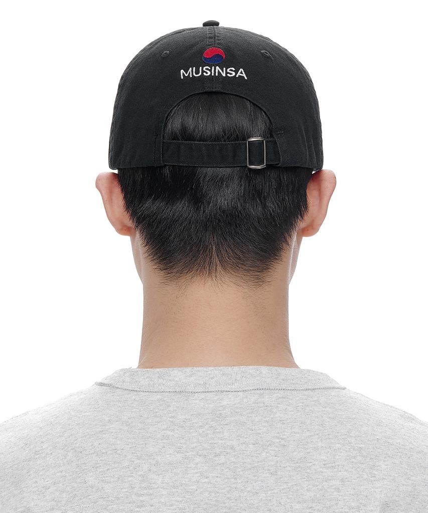 Gorra de Béisbol Chino de Algodón POLO RALPH LAUREN Edición Musinsa - Negro