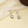 Shimmering Star Design Earrings Lightweight Zinc Metal Allergy Safe Everyday Wear