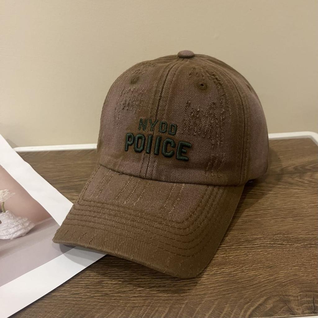 American Baseball Cap Women's New Washing Embroidered Letter Hat Men's Face Showing Small Personality Sun Protection Baseball Cap