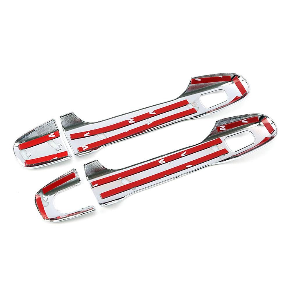 Carbon Fiber Printed For Toyota C-HR CHR 2016-2020 Exterior Side Door Handle Cover Moulding Chrome Door Bowl Trim Frame Bezel