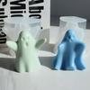 Halloween Soap Molds Candle Moulds Ghost Shaped Silicone Crafts Mould Silicone Material Gift for DIY Hand-Making Lover