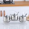 Huihuang 304 Stainless Steel Seasoning Jar Set