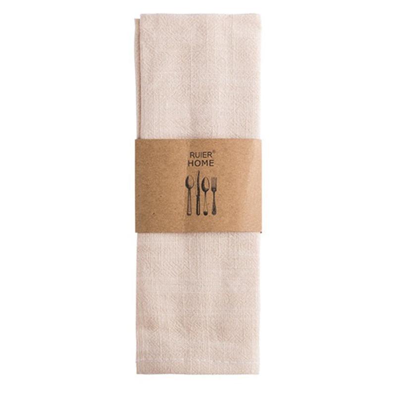 Napkins Cotton Cloth 40*30cm Rustic Gauze Hanky Tea Towel Dining Place Mats Wedding Supplies Linen Home Table Decor