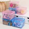 1Pc Flip-Top Storage Box, Suitable for Jewelry And Cosmetics, Modern Plastic Organizers with Dust Covers, Home Storage