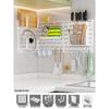 Punch-Free Perforated Board Rack with Accessories for Kitchen and Bedroom