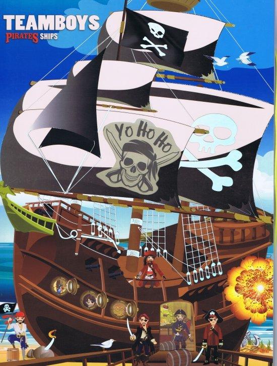 Teamboys Pirates ship sticker decal