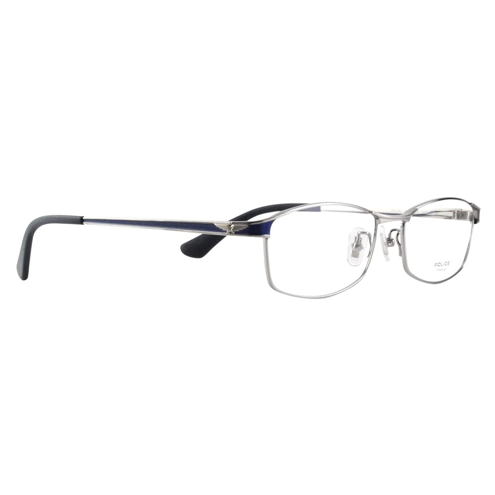 Sunglasses VPLL53J 0S11 55 2023 Model 2023 Model Square Metal Full Rim Titanium [Police] Men's