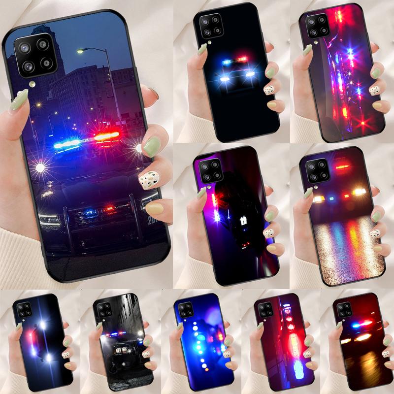 Police Cars Light At Night For Samsung Galaxy A52 A32 A22 A54 A14 A16 A26 A36 A56 A55 A35 A05 A06 A15 A53 A33 A13 Case