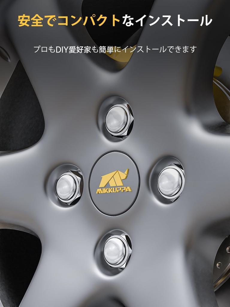 MIKKUPPA Wheel Nuts M12 x P1.25 Taper Seat 60° Length 22mm Steel Fits 19HEX