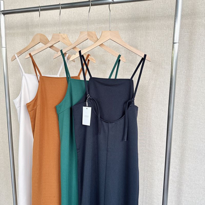 Orders Exported to Japan Women Suspender Skirt Stacked Simple and Versatile Dress Summer