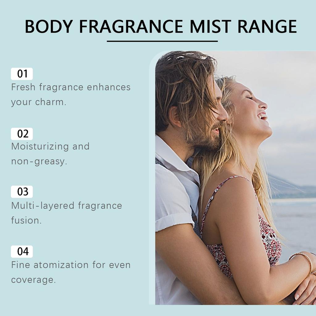 Creamy Hair And Body Spray Body Perfume Spray Lightweight Moisturizing Hair Care Eau Parfum,50ml