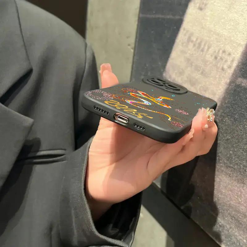 Luxury New Fashion Snake Year Case For  Redmi Note 14 13 12 11 Pro Plus 5G 12S 11S 10S Redmi 13C 13 12 Silicone Cover