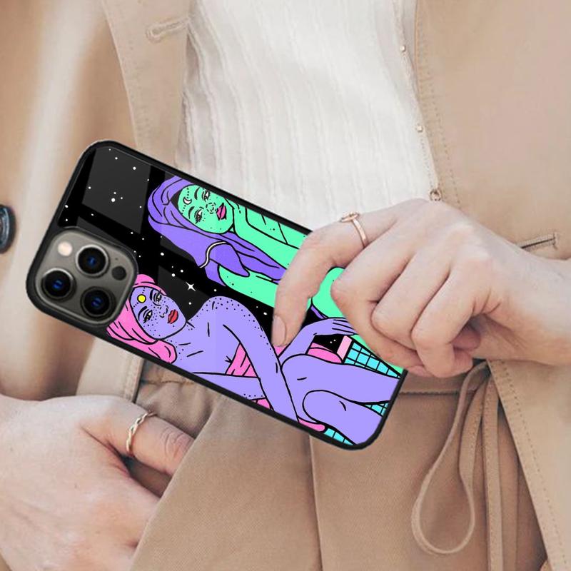 Aesthetics Cartoon Alien Space Magnetic Phone Case For APPLE iPhone 17 Air 16 14 13 12 Pro Max 15 Plus Wireless MagSafe Cover