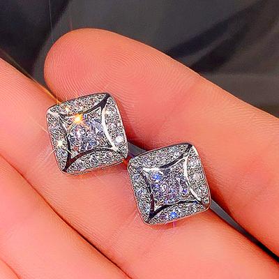 Neue einfache geometrische geformte Ohrstecker Ohrpiercing Luxus Damen Accessoires Alltagskleidung Statement Ohrringe