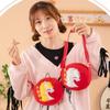 Chinese Style Zodiac Horse Plush Crossbody Bag Lucky Horse Headphone Bag  Childrens Gift