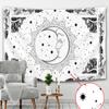 Black and White Sun Moon Mandala Home Decoration Tapestry Bohemian Decoration Hippie Bedroom Decoration Tapestry