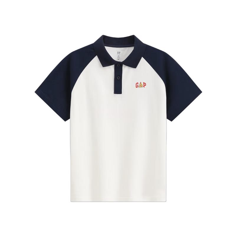 Gap Boys' Cotton Logo Raglan Sleeve Polo Shirt