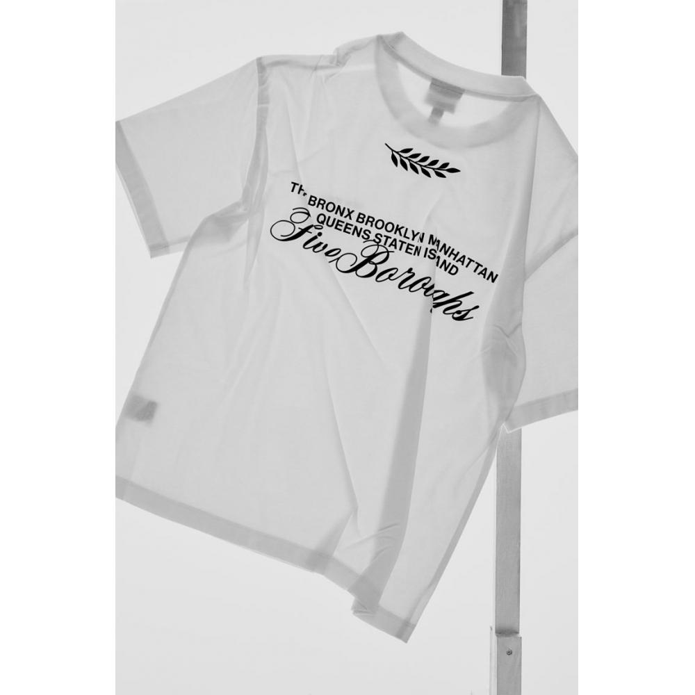 H M Loose FiT PrinT T sHirT wHiTe New York