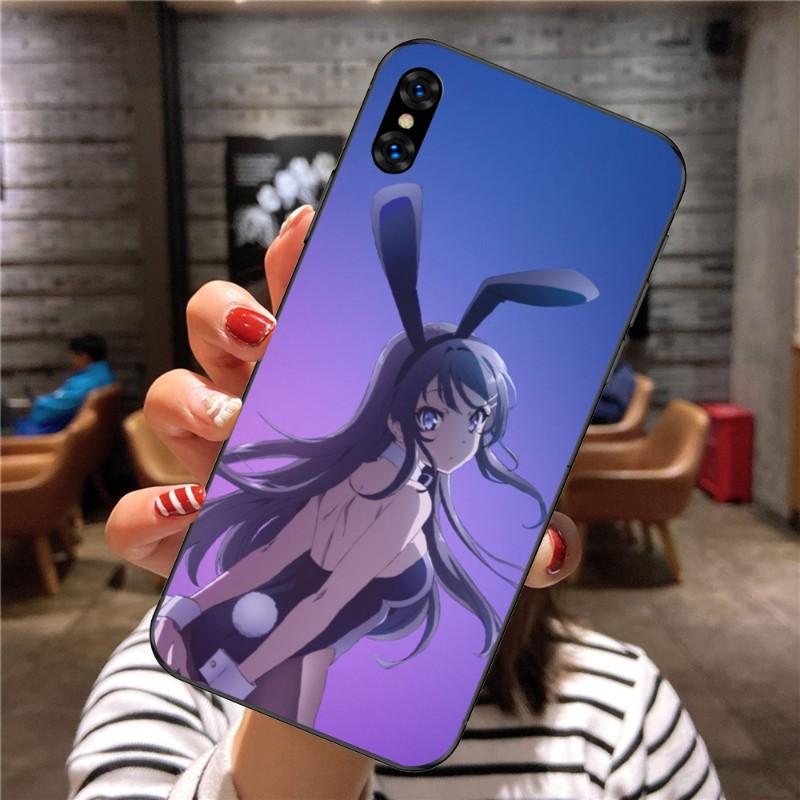 

Чехол для телефона Anime Mai Sakurajima Girl для Xiaomi Mi 12 11T 10T 9T Lite Pro Ultra Note 10 Poco F3 F4 X4 GT, мягкий черный чехол для телефона Xiaomi POCO M3 Pro