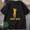Golfer Iron Man TShirt Dad Golf Mens Tracksuit Cotton Casual Sportswear Crew Neck Pullover Short Sleeve Tops Summer Streetwear