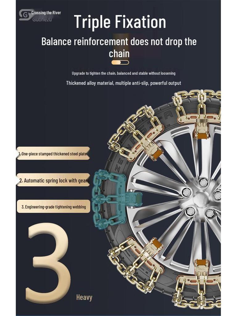 Tire Chains Compatible with Lexus ES, RX, UX, NX, CT200h, & ES300h Models