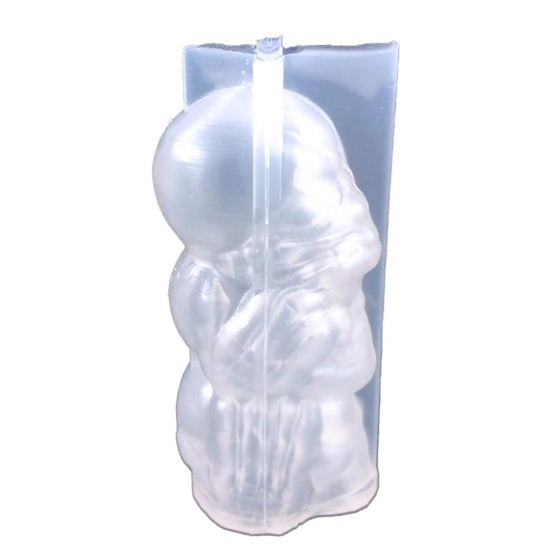 3D Skull Candle Mold,Skeleton Candle Silicone Mold for Candle Making,DIY Resin Crafts Mold for Aromatherapy Candle,Soap