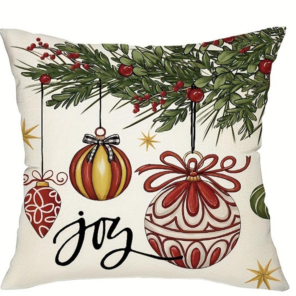 

Наволочка с рождественской тематикой Снеговик Санта-Клаус и подарочная наволочка подходит для дома, комнаты, гостиной, дивана, наволочка в подарок 40x40cm