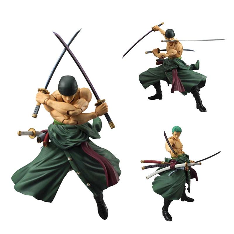 Pirate Action Figure Mh New World Three Sword Style 18cm Pvc Model Desktop Decoration Wholesale