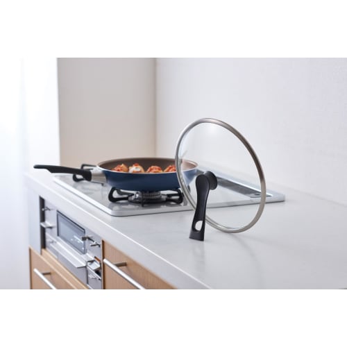 Thermos Stand-Type Glass Lid, KLH, 24cm Compatible, Black, KLH-024 BK