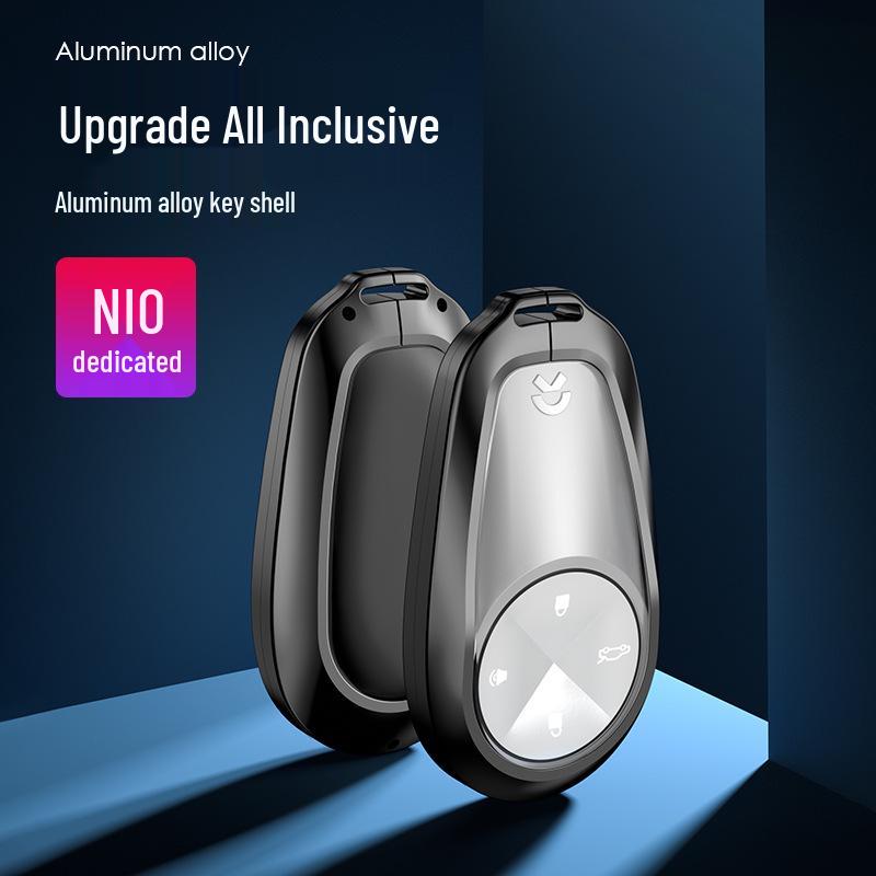 Aluminum Alloy Key Fob Shell for NIO ES6/ES8 - Full Wrap & Buckle Set