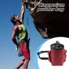 Oxford Cloth Chalk Bag Bucket with Adjustable Durable Rock Climbing Chalk Pouch Waist Belt and Zippered