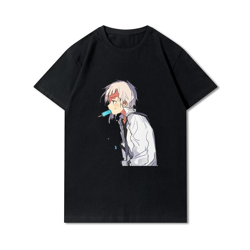 

Плюс розмір S-5XL Футболка з японським аніме Bungou Stray Dogs Чоловіки Жінки Dazai Osamu Manga Harajuku Graphic T-Shirt Літні топи унісекс Футболки великого розміру XXXXL