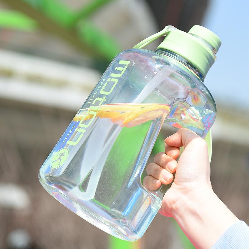 New Transparent Ton Barrels Pc Large Capacity Men and Women Water Cup Outdoor Fitness Exercise Portable Portable Sports Bottle