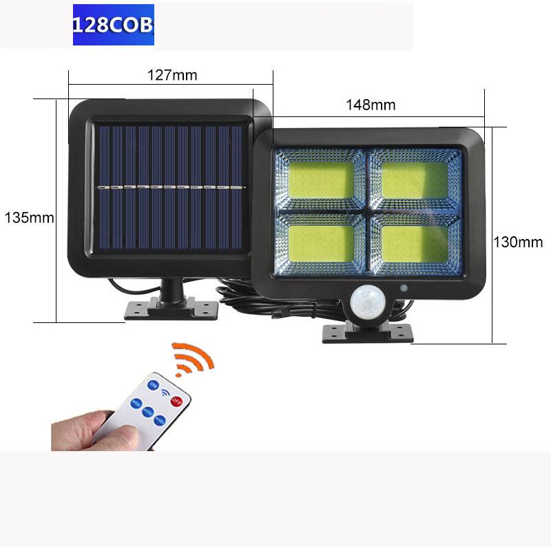 100LED Solar Licht Außen Motion Sensor Aufladen Solar Wand Licht Wasserdicht Notfall Led Licht Straße Garten Veranda Lampe