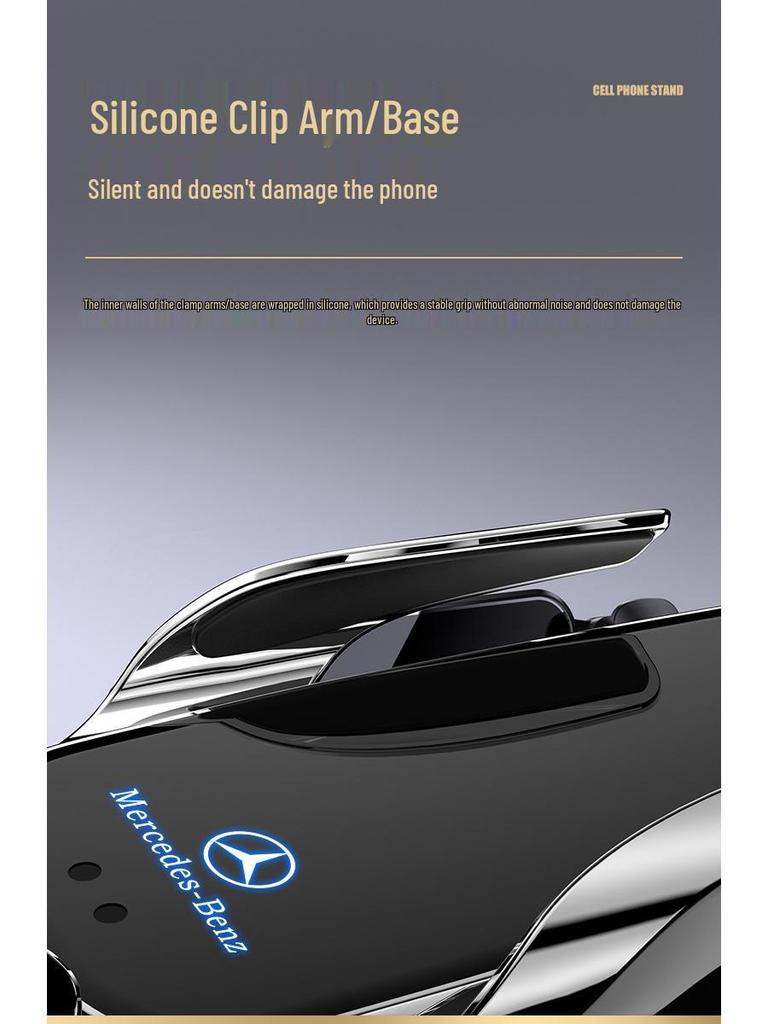 Bezdrátový držák telefonu s rychlým nabíjením Mercedes-Benz pro třídu C/třídu R/třídu S/třídu E/GLK/třídu B