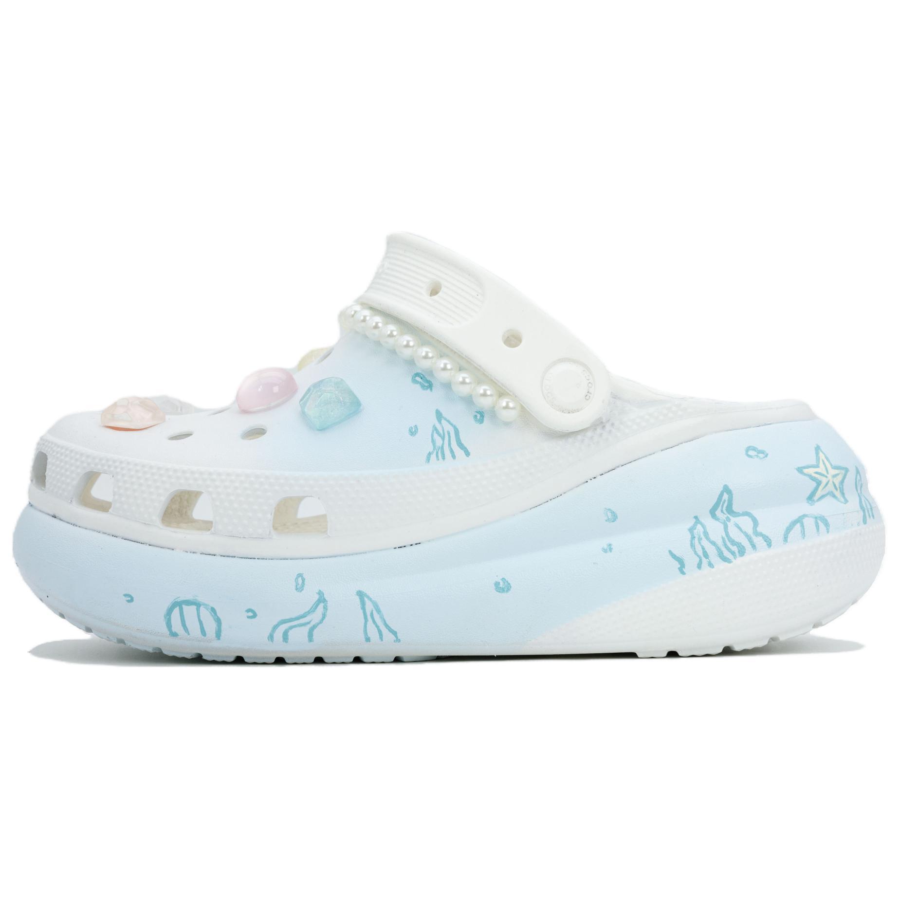 

Crocs Crush Clog Dream EVA Dream Удобные Дышащие Шлепанцы Унисекс Белые 45-46 белый