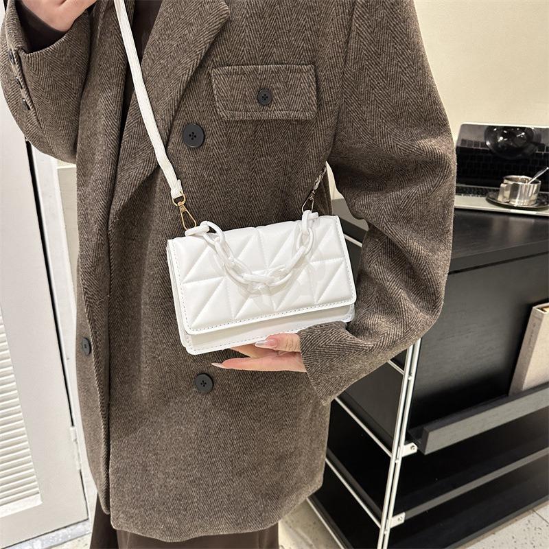 Casual personalized bag women's new trend fashion shoulder bag simple small square bag messenger bag