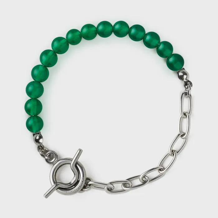 BT Gemstone Bracelet 08 (2 Types / 6mm Green Onyx)