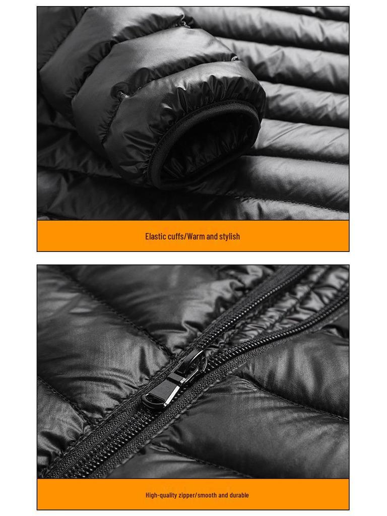 Lightweight Hooded Down Cotton Jacket: Popular Men's & Women's Autumn/Winter Casual Coat