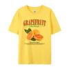 Βίντατζ Γραφικά T-shirts Γκρέιπφρουτ Oversized Cottagecore Αισθητική T-Shirt Χαριτωμένο T-Shirt με Φρούτα Εσπεριδοειδών Γυναικεία Καλοκαιρινά Ρετρό Μόδας Μπλούζες